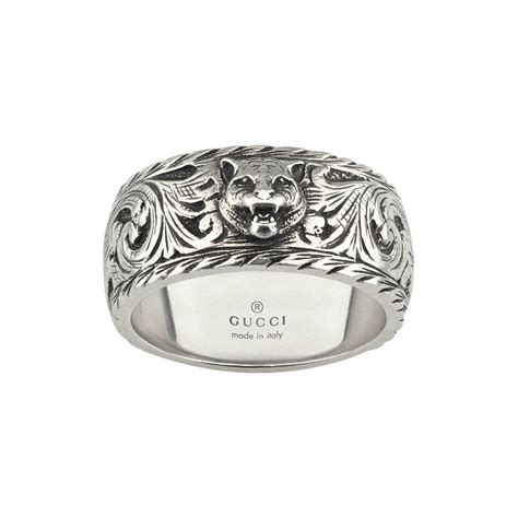 gucci feline head ring